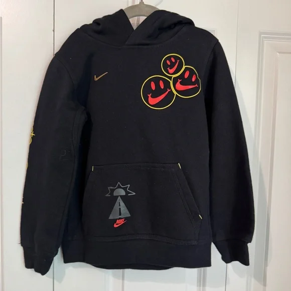 Nike Kids Go the Extra Mile Black Hoodie Sz M (5-6y) - Picture 1 of 4
